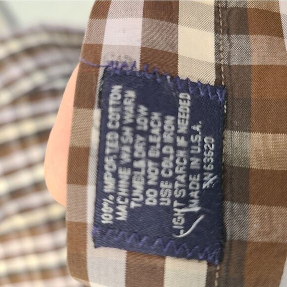 Burberry Men's plaid button down - Picture 7 of 8